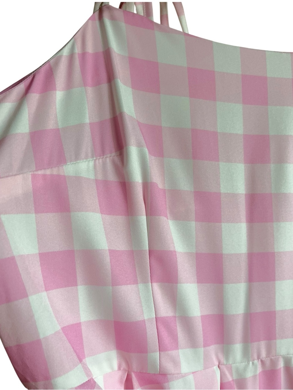 Barbie Movie Pink Gingham Barbiecore Fit & Flare Dress XXL Costume - Picture 6 of 15